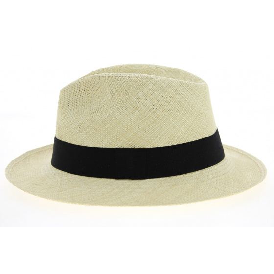 Natural Panama Fedora Hat Baños - Traclet Natural Panama Fedora Hat Baños - Traclet