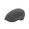 Casquette Plate Piemonte Balte Anthracite Lin & Coton- Traclet Reference : 10727 | Chapellerie Traclet