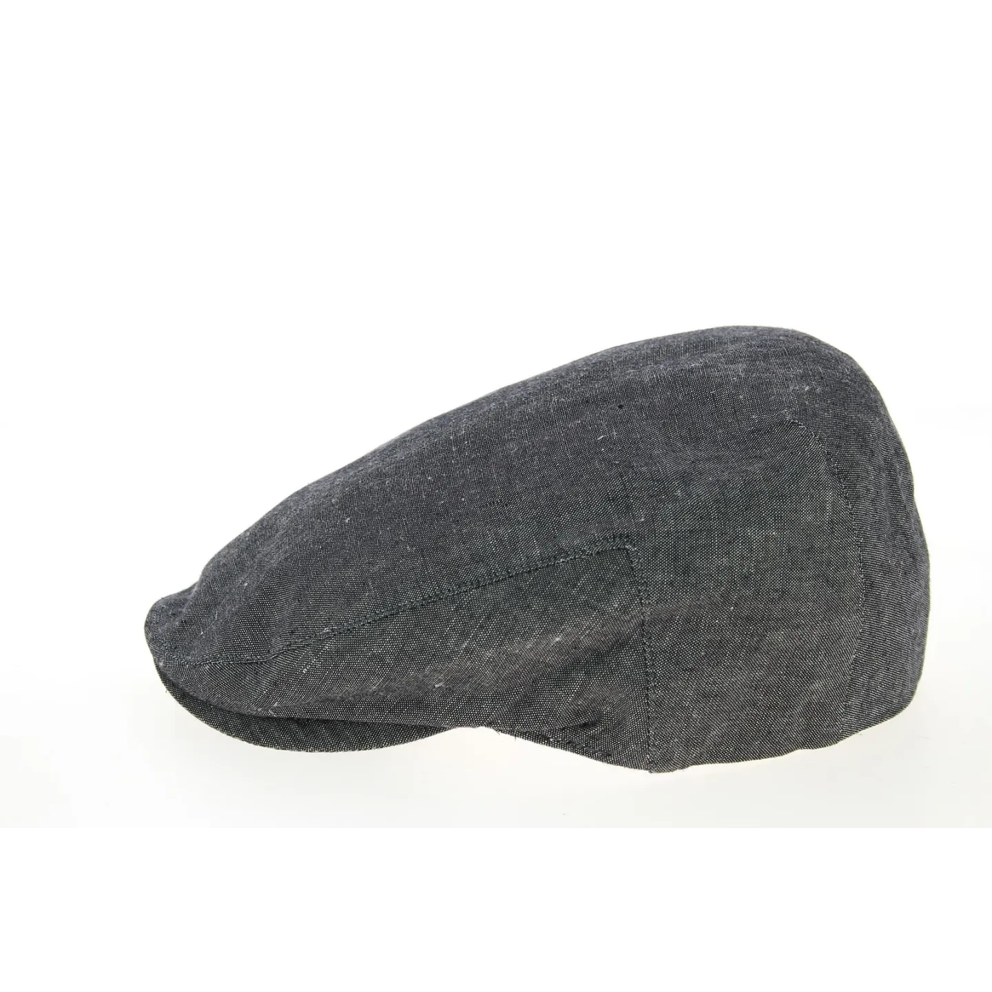 Piemonte Balte Anthracite Linen & Cotton Flat Cap - Traclet Reference: 10727 | Traclet Hat Shop