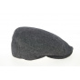 Piemonte Balte Anthracite Linen & Cotton Flat Cap - Traclet