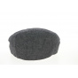 Piemonte Balte Anthracite Linen & Cotton Flat Cap - Traclet