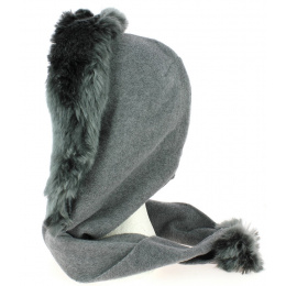 Grey Norell Fleece Hood