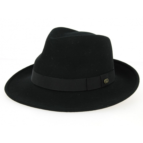 Black Wide Brim Blues Brothers Felt Hat