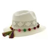 Chapeau Panama Sucre Fantaisie Blanc- Traclet  Reference : 10731 | Chapellerie Traclet