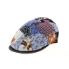 8-Panel Patchwork Cotton & Linen Cap - Traclet Reference: 10734 | Traclet Hatmakers