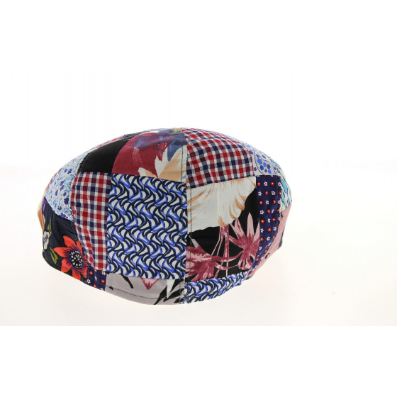 8-Panel Patchwork Cotton & Linen Cap - Traclet