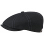 Stetson Black Cotton Selvedge Hatteras Cap