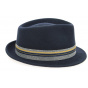 Trilby Hat Felt Wool Felt Blue Marine- Stetson