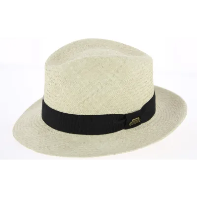 Chapeau Fedora Paille Naturelle Panama- Traclet Reference : 10756 | Chapellerie Traclet