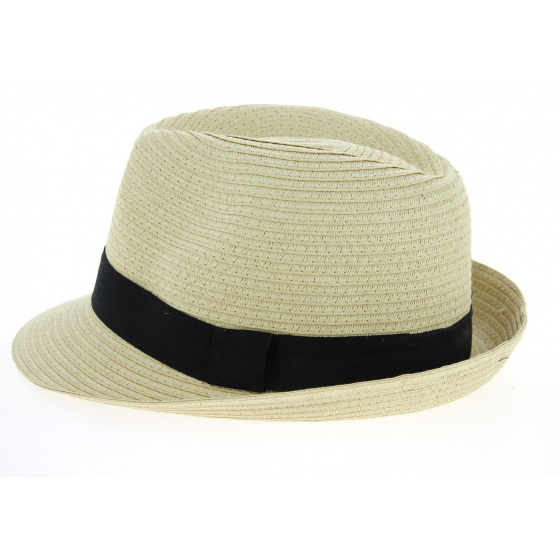 Chapeau Trilby Papeete Paille Papier Naturel - Traclet Chapeau Trilby Papeete Paille Papier Naturel - Traclet