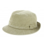 Trilby Belgrade Beige Cotton Hat - Crambes