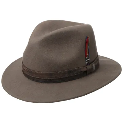 Taupe Wool Felt Traveller Hat - Stetson Reference: 10761 | Traclet Hat Shop