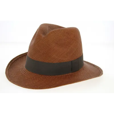 chapeau panama marron El Panecillo  - boutique chapeau panama - Chapellerie Traclet Reference : 3139 | Chapellerie Traclet