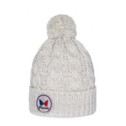 Gstaad White Pom-Pom Beanie - Pipolaki