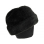 Toque Caucase Faux Fur Earflaps Black - Traclet