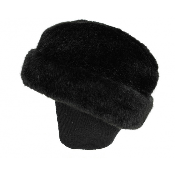Toque Cache-Oreilles Caucase Fausse Fourrure Noir - Traclet Toque Cache-Oreilles Caucase Fausse Fourrure Noir - Traclet