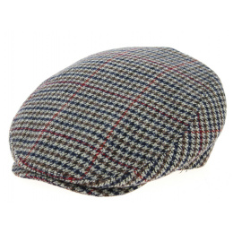 Grey Houndstooth Flat Cap - Traclet