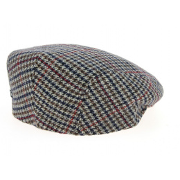 Casquette Plate Pied de Poule Grise- Traclet