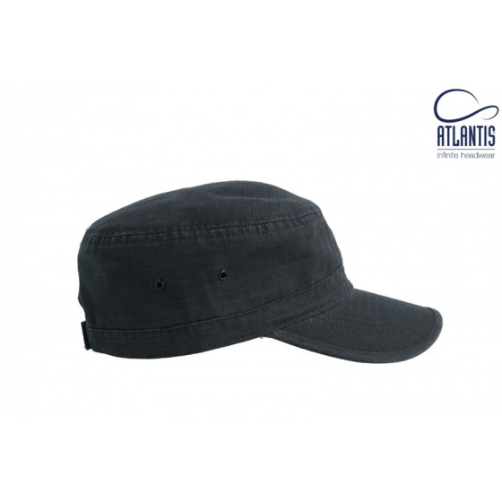 Navy Blue Cotton Army Cap - Traclet