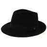 Chapeau Fedora Hubert Feutre Laine Noir- Traclet Reference : 10795 | Chapellerie Traclet