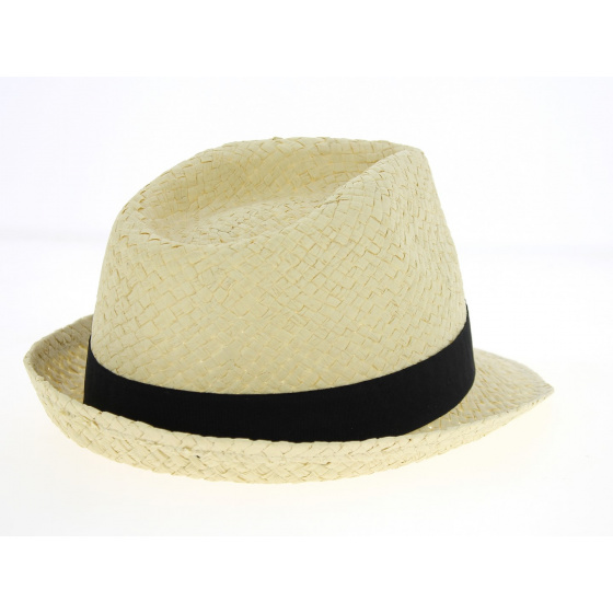 Chapeau Trilby Paille Papier Naturel - Traclet