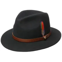 Chapeau Traveller Feutre Laine Noir- Stetson  Reference : 10809 | Chapellerie Traclet