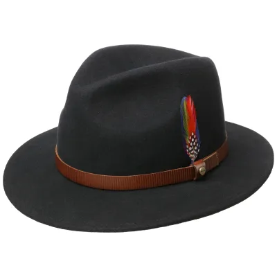 Chapeau Traveller Feutre Laine Noir- Stetson  Reference : 10809 | Chapellerie Traclet