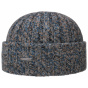 Blue & Taupe Cashmere Beanie with Cuff - Stetson
