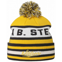 Yellow Acrylic Pompom Beanie - Stetson