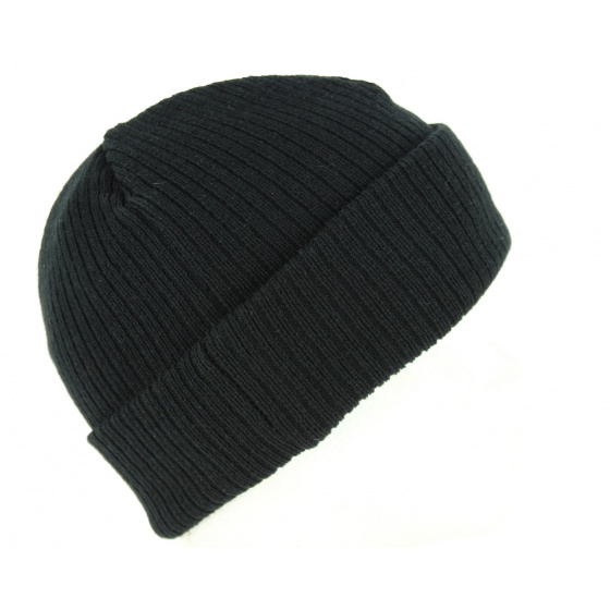 Black Acrylic Fisherman Beanie - New Era