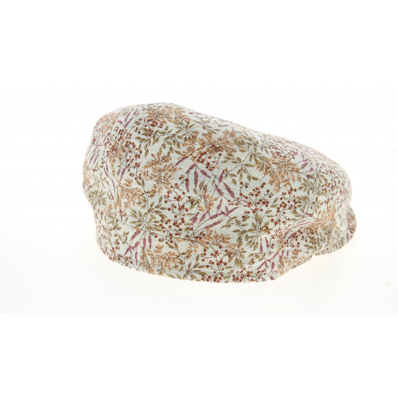 Casquette 8 Côtes Delberto Imprimé Fleuri Rose Coton & Lin- Mtm Casquette 8 Côtes Delberto Imprimé Fleuri Rose Coton & Lin- Mtm