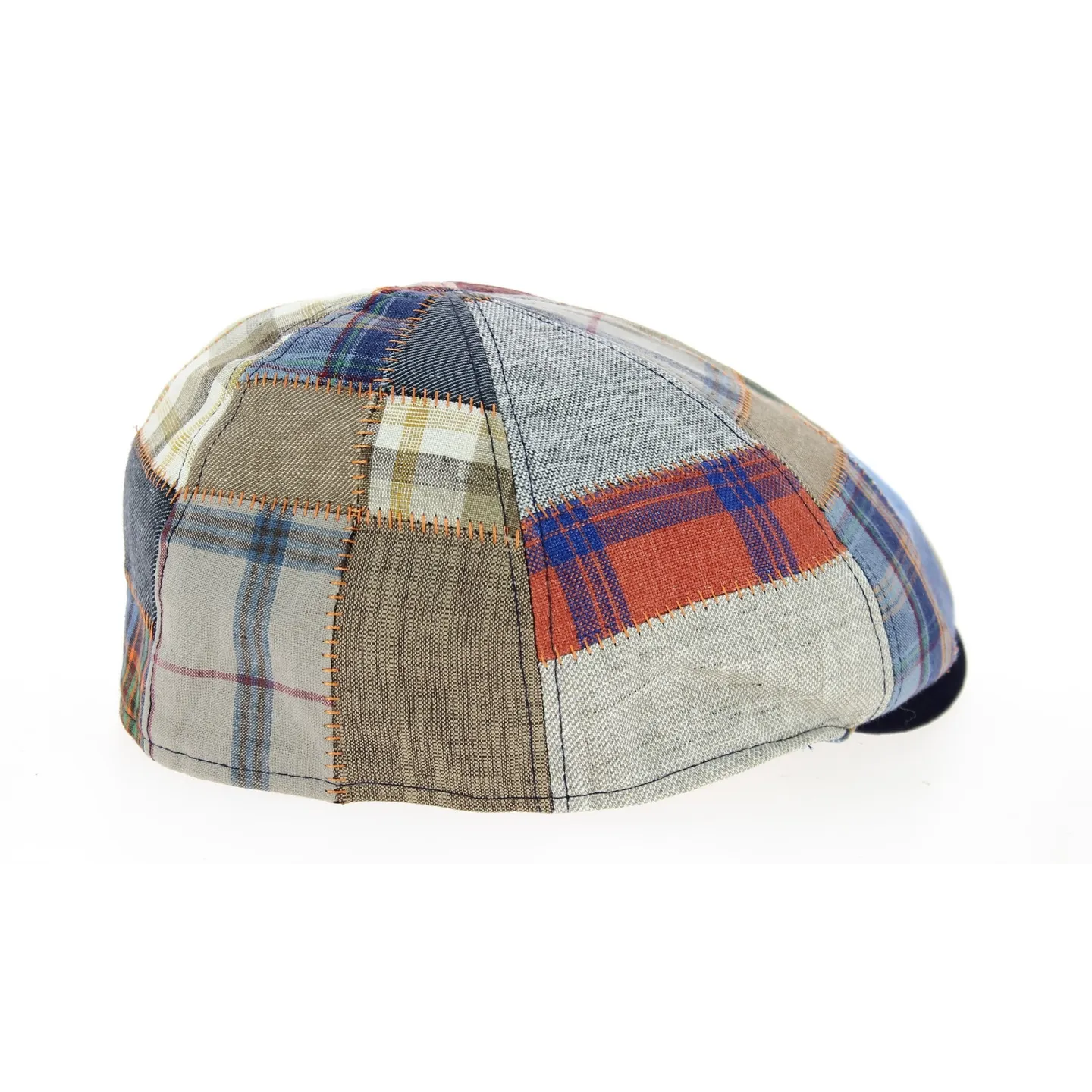 Duck Bill Linen & Cotton Patchwork Cap - Traclet Reference: 10831 | Traclet Hat Shop