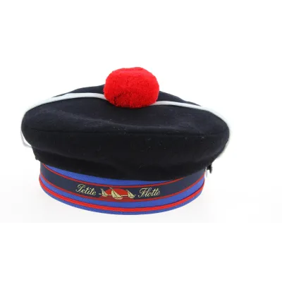 Navy Blue Wool "Petite Flotte" Sailor's Cap - Traclet Reference: 10833 | Traclet Hat Shop