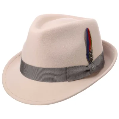 Chapeau Trilby Elkader Feutre Laine Naturel- Stetson