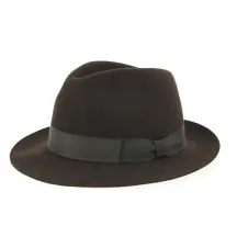 Chapeau Borsalino Vanzina Feutre Poil Marron Reference : 10844 | Chapellerie Traclet