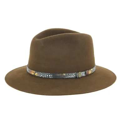Chapeau Traveller Dakota Feutre Poil Marron- Guerra Reference : 10846 | Chapellerie Traclet