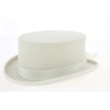 Chapeau demi haut de forme Beige Reference : 3433 | Chapellerie Traclet