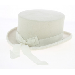 Chapeau demi haut de forme Naturel 10 cm