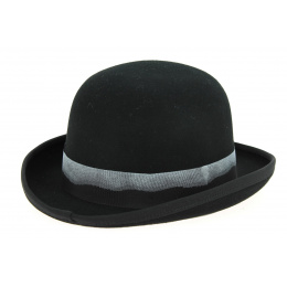 Derby Hat Black Wool Felt Derby Hat - Hatland