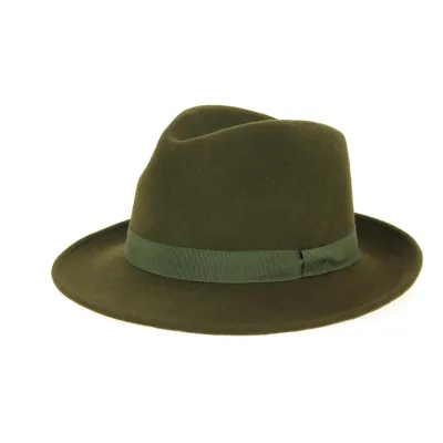 Chapeau Trilby Kaki  Reference : 10849 | Chapellerie Traclet