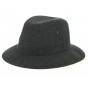 Black Chambray Cotton Safari Hat - Crambes