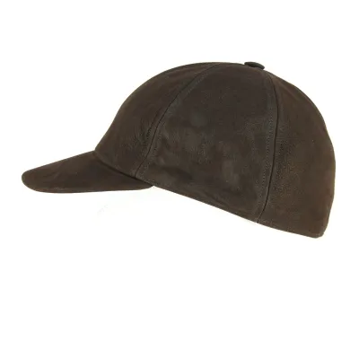 Casquette Baseball Cuir Marron- City Sport  Reference : 10860 | Chapellerie Traclet