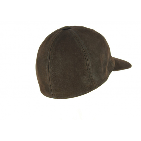 Brown Leather Baseball Cap - City Sport Brown Leather Baseball Cap - City Sport