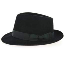 Fedora Hat Black Felt Hair- Wegener