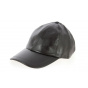Brown Leather Baseball Cap- Traclet