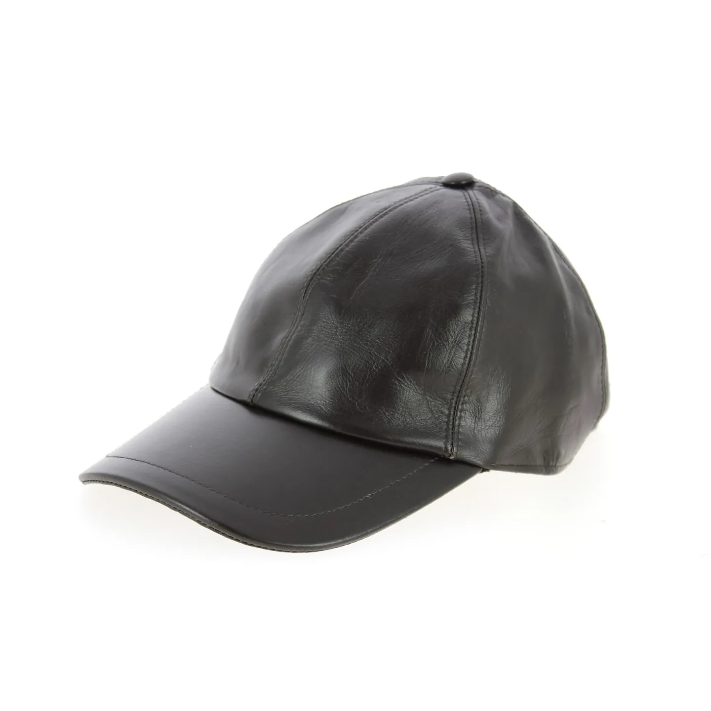 Brown Leather Baseball Cap - Traclet Reference: 10874 | Traclet Hat Shop