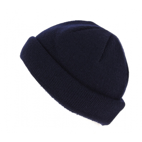 Short Cuffed Wool & Acrylic Beanie - Traclet