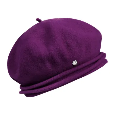 Chopin Wool Beret in Plum - Heritage by Laulhère Reference: 10880 | Chapellerie Traclet