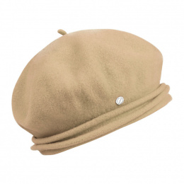 Chopin Sand Wool Beret - Heritage by Laulhère