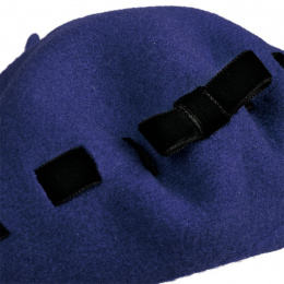 Beret Ellie Merino Wool Eclipse- Heritage by Laulhère